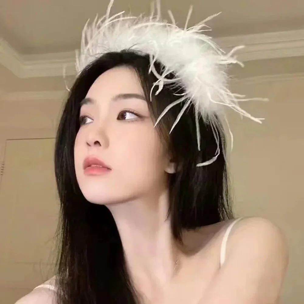 Swan Feather Hairband